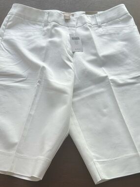 Chico's White Women's Bermuda Shorts